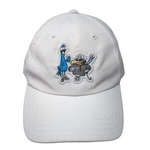 Birdie Juice Strapback Baseball Cap White One Size Adjustable Embroidered Golf